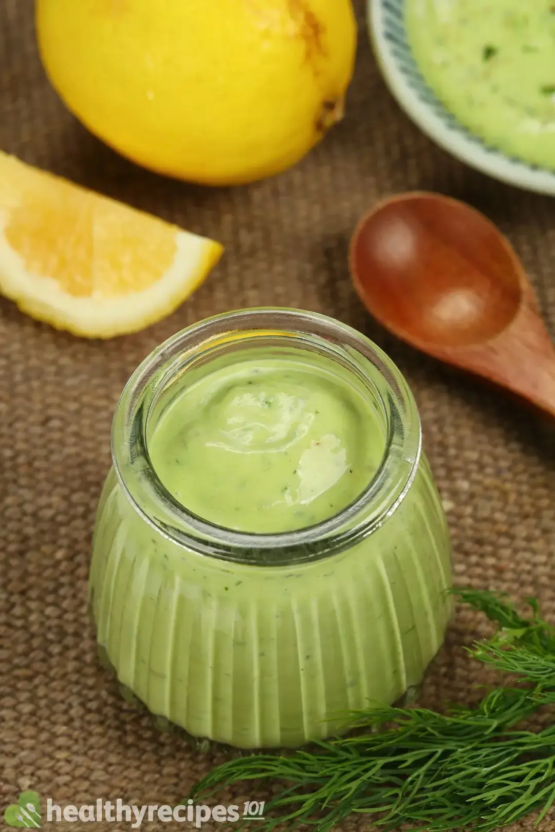 Homemade avocado ranch dressing recipe