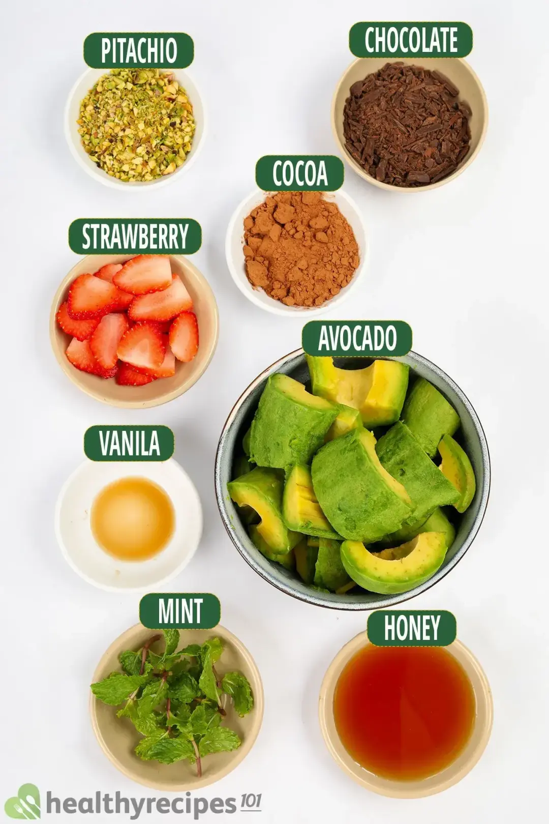 Ingredients for This Chocolate Avocado Pudding