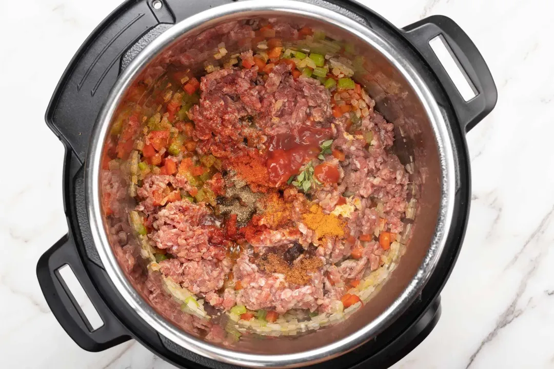 Add the beef and seasonings to sloppy joes