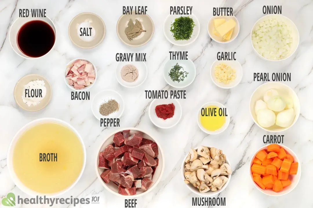 beef bourguignon ingredients