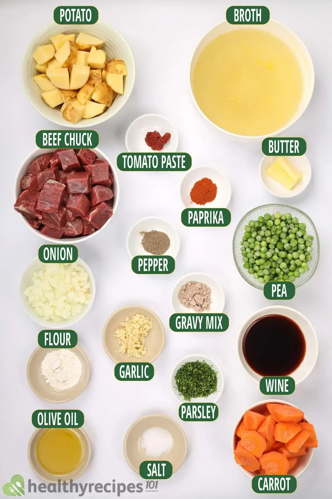 Beef Stew Ingredients