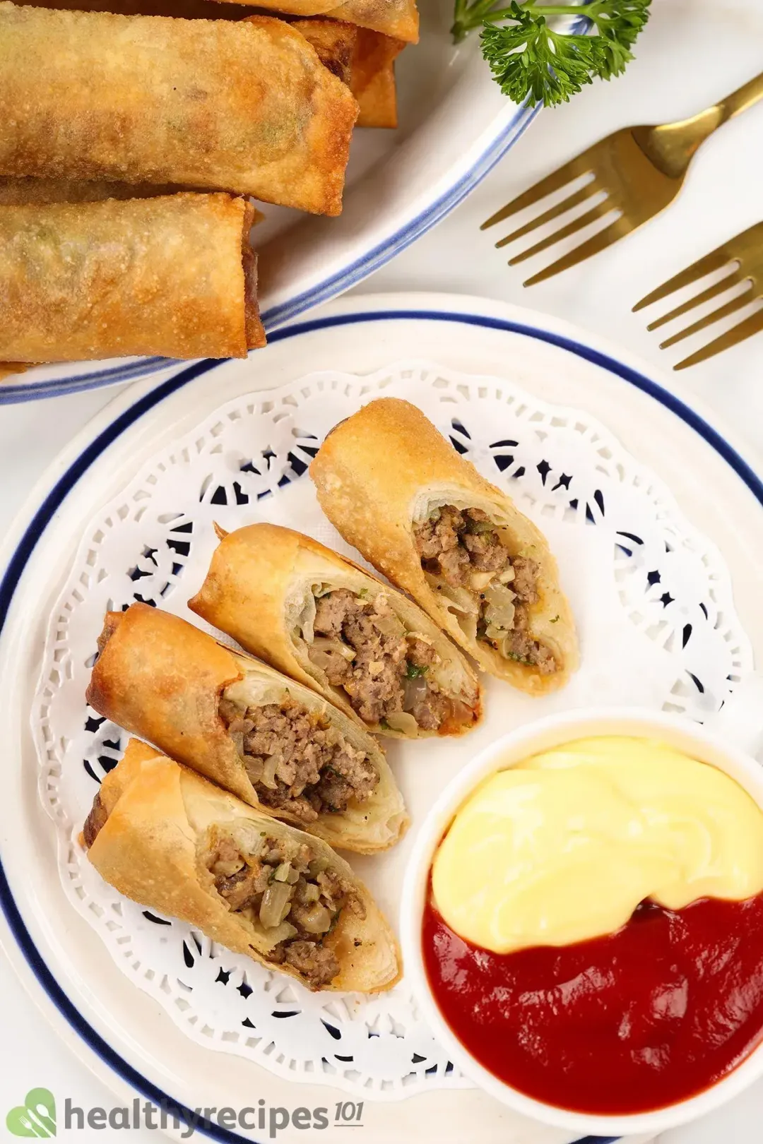 Cheeseburger Egg Rolls Recipe