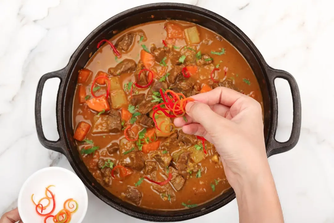 garnish beef curry