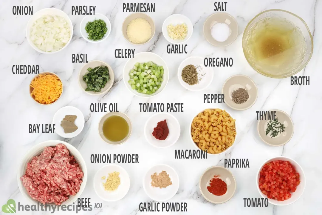 Goulash Ingredients