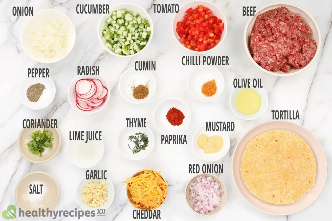 Ground Beef Taco Ingredients