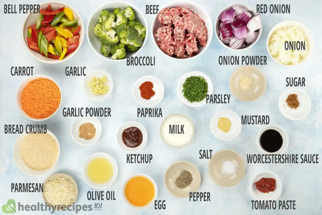 Healthy Meatloaf Ingredients