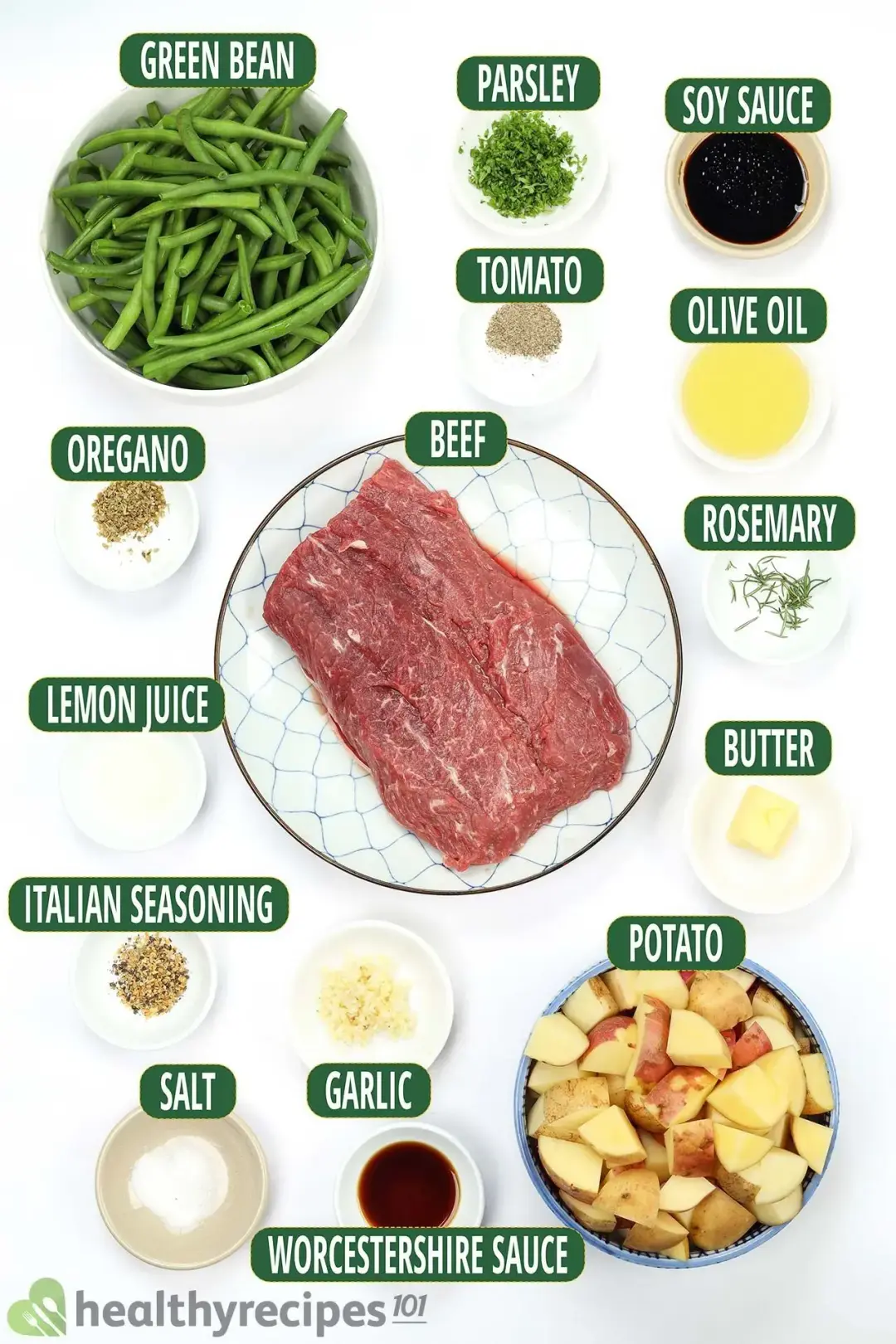 Ingredients for Beef Marinade