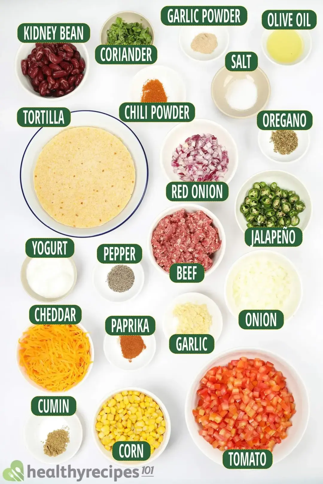 Ingredients for Sheet Pan Nachos