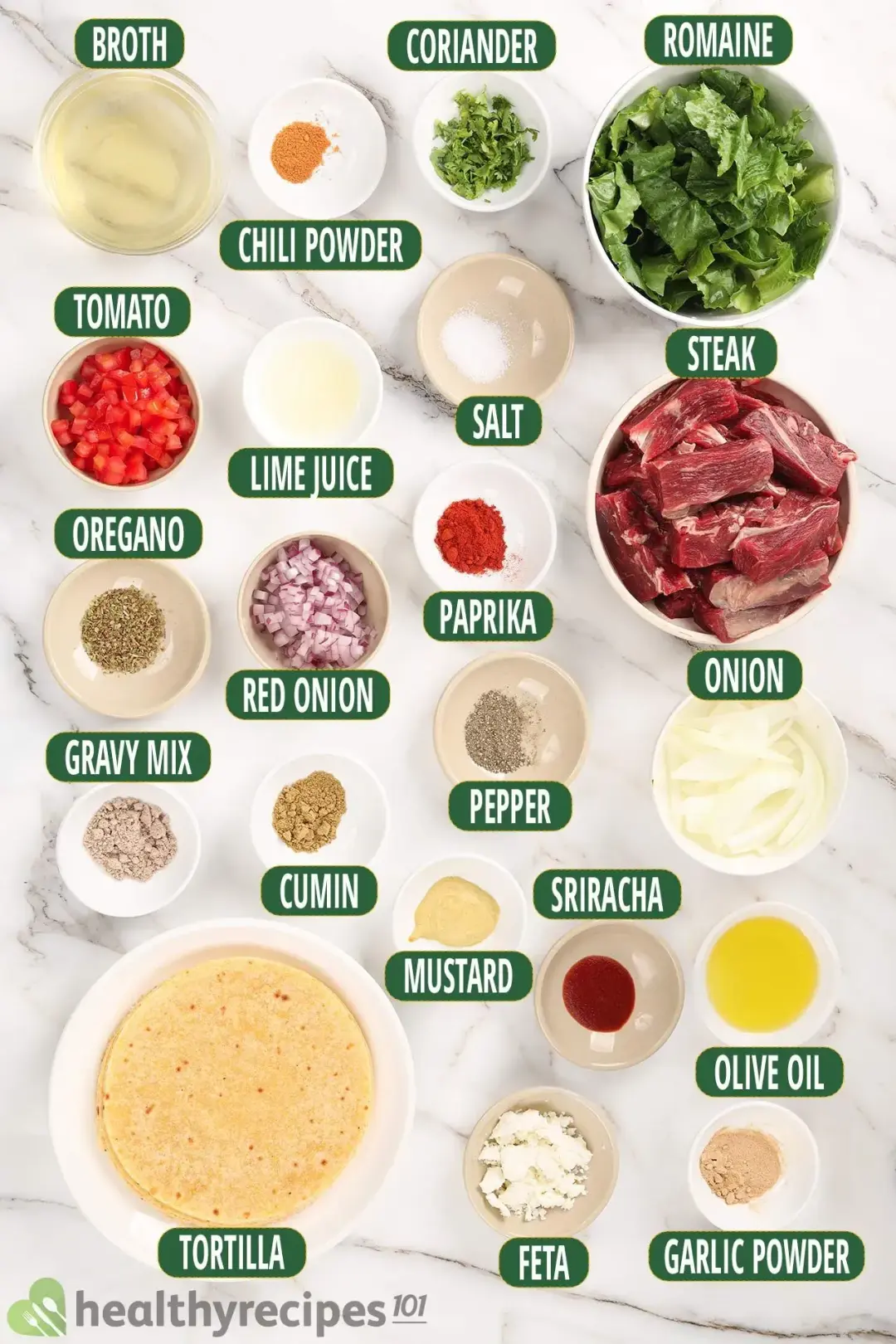 Instant Pot Carne Asada Ingredients