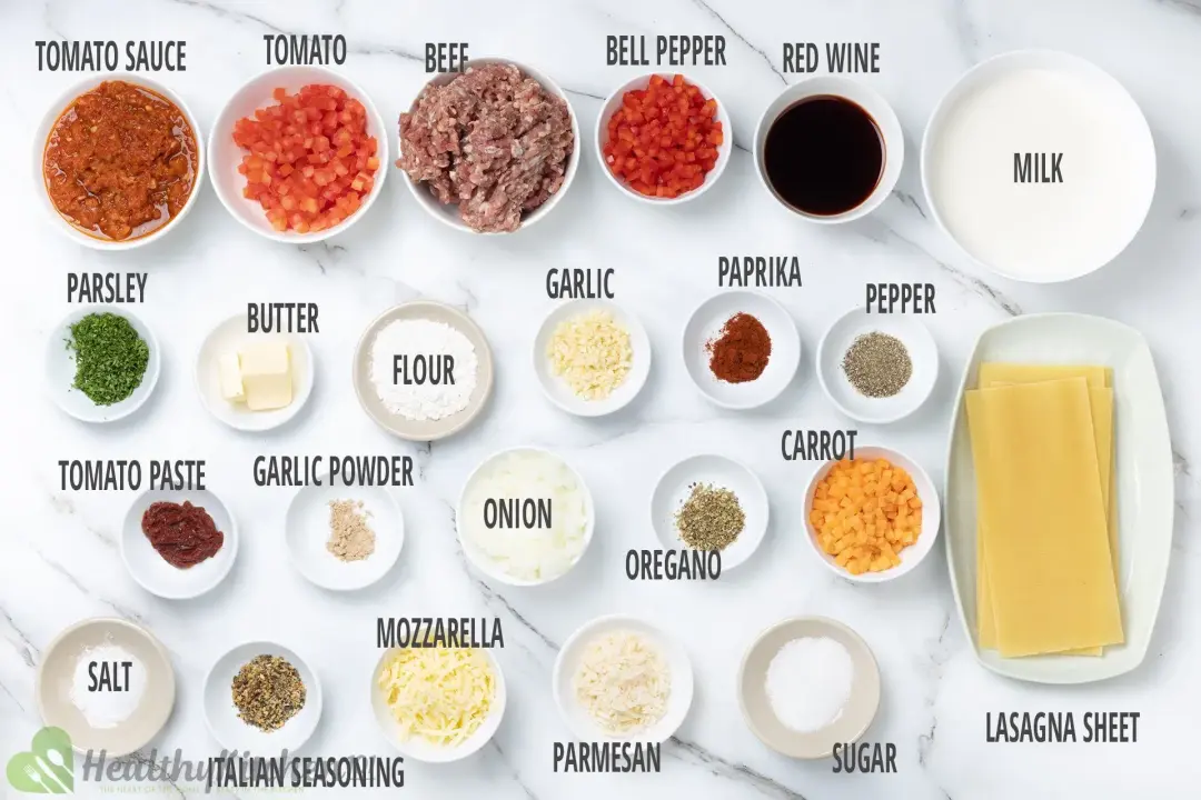 Lasagna Ingredients