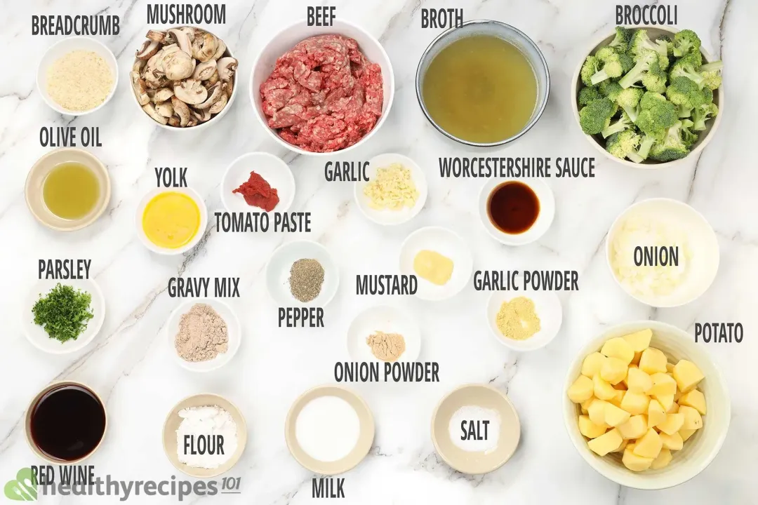 Main Ingredients for Instant Pot Salisbury Steak