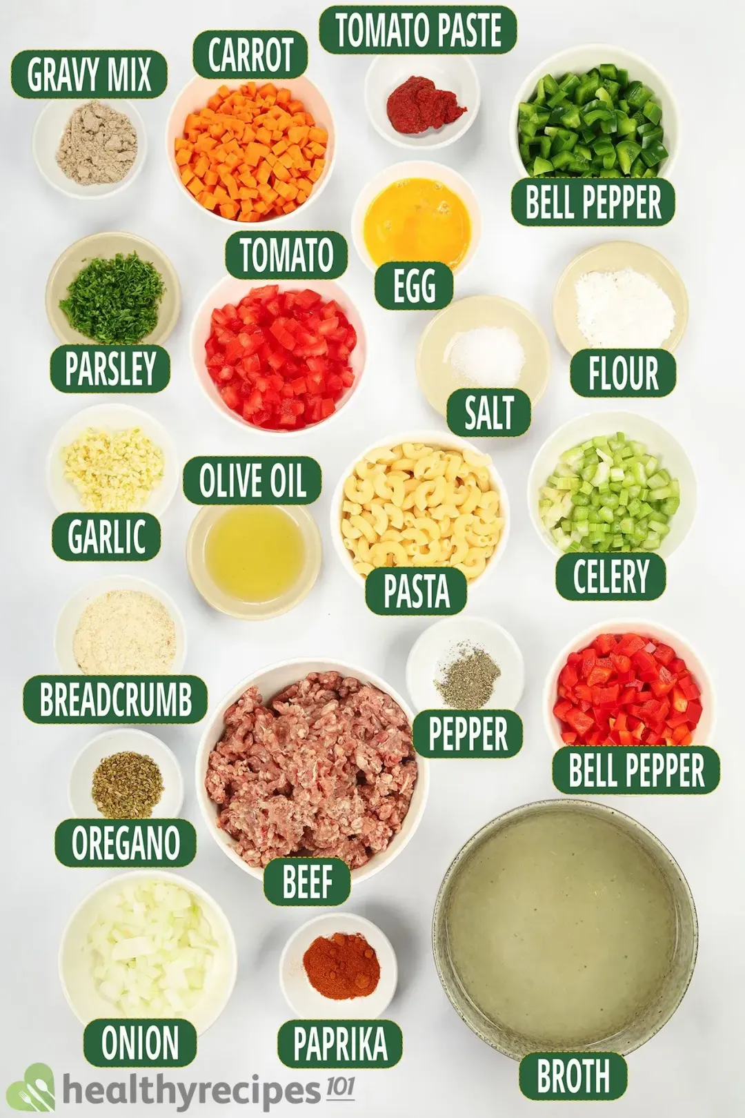 ngredients for Our Meatball Soup Recipe