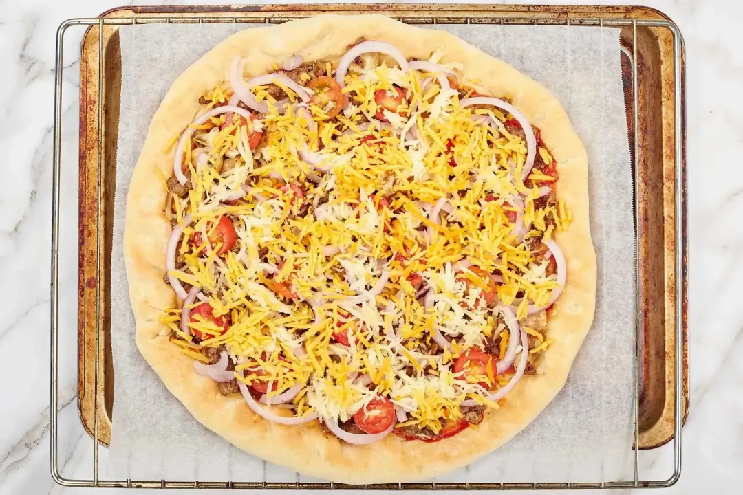 step 14 How to Make a Cheeseburger Pizza