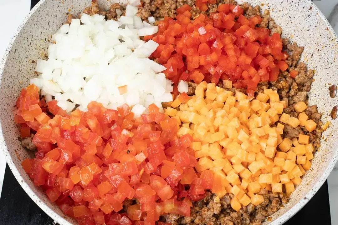 step 4 Saute the vegetables lasagna