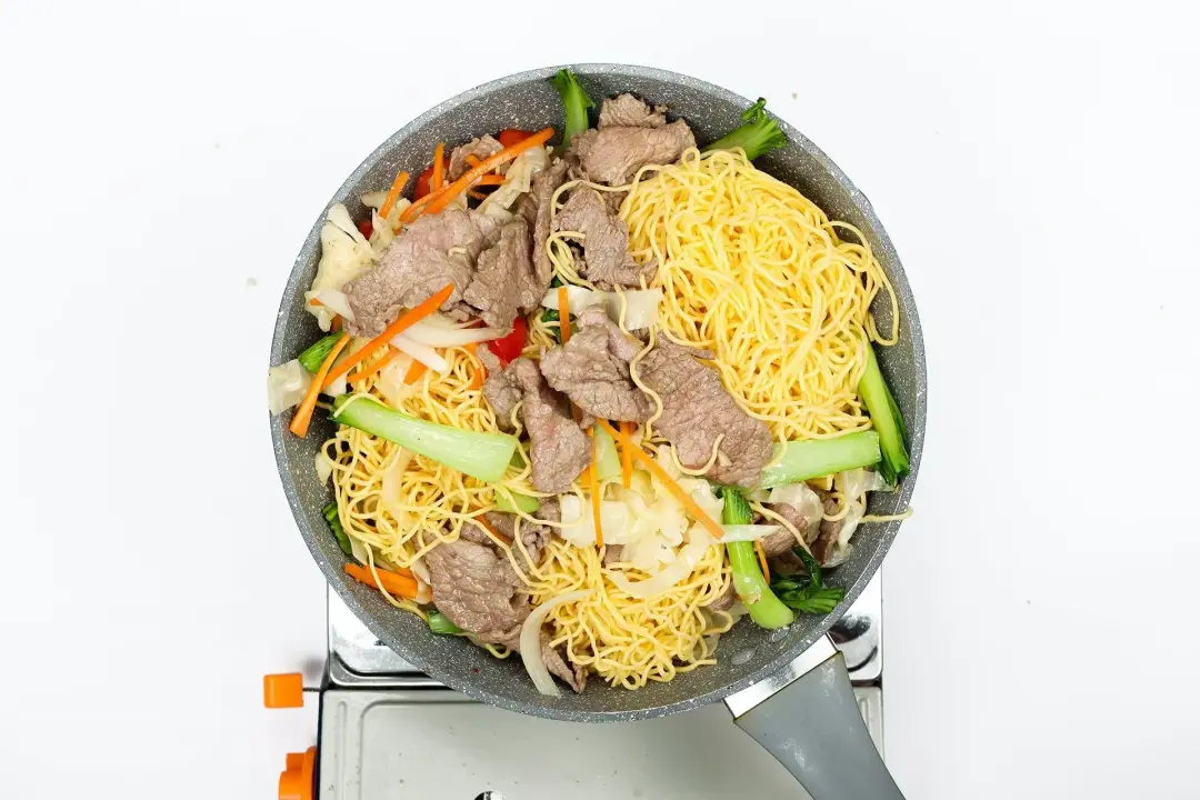 step 5 How to make beef chow mein