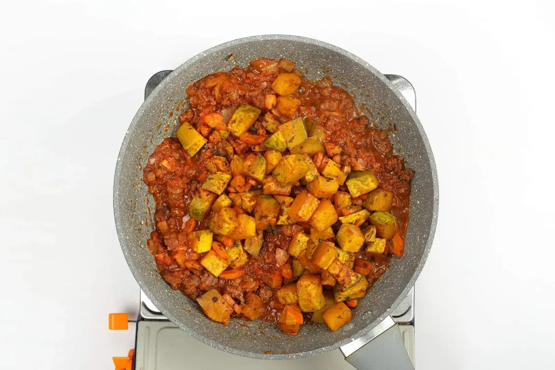 step 5 How to make Beefy Butternut Squash Pasta