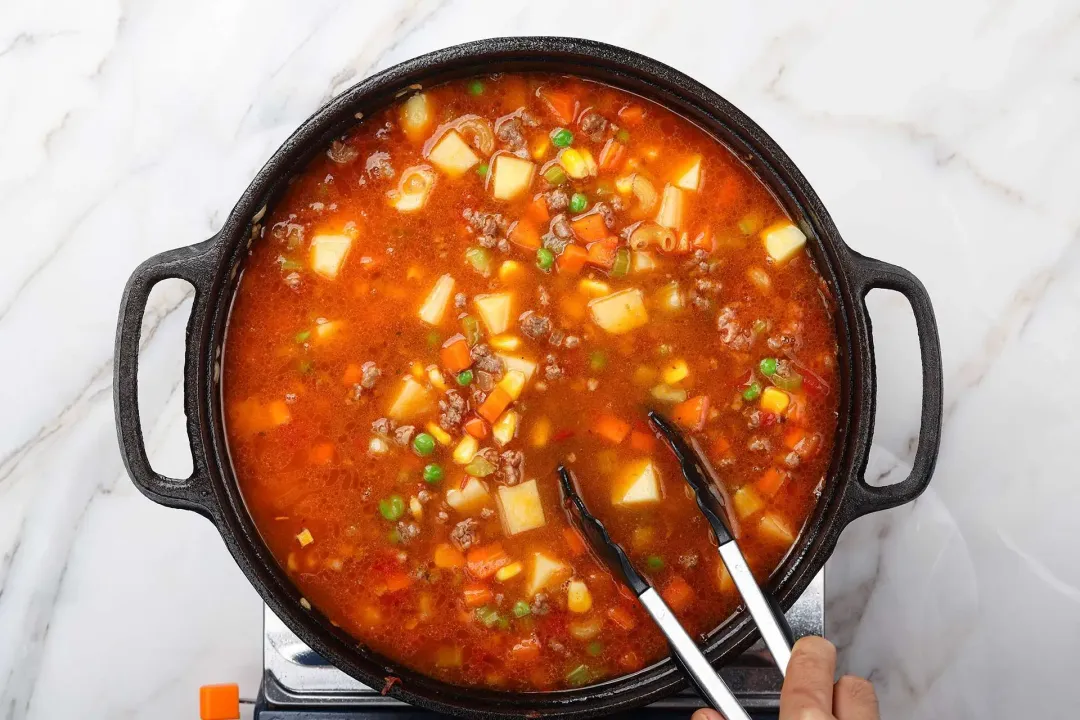 step 5 How to Make Hamburger Soup