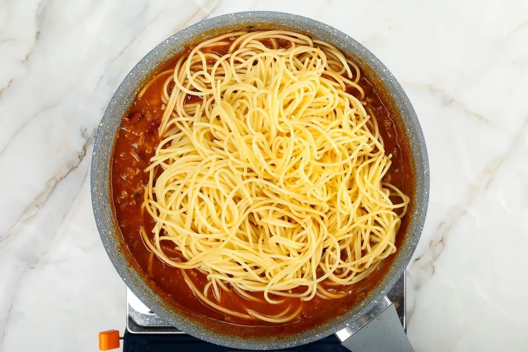 step 6 How to Make Chili Spaghetti