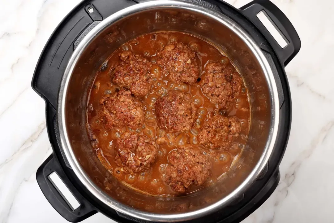 step 6 how to make salisbury steak in the instant pot