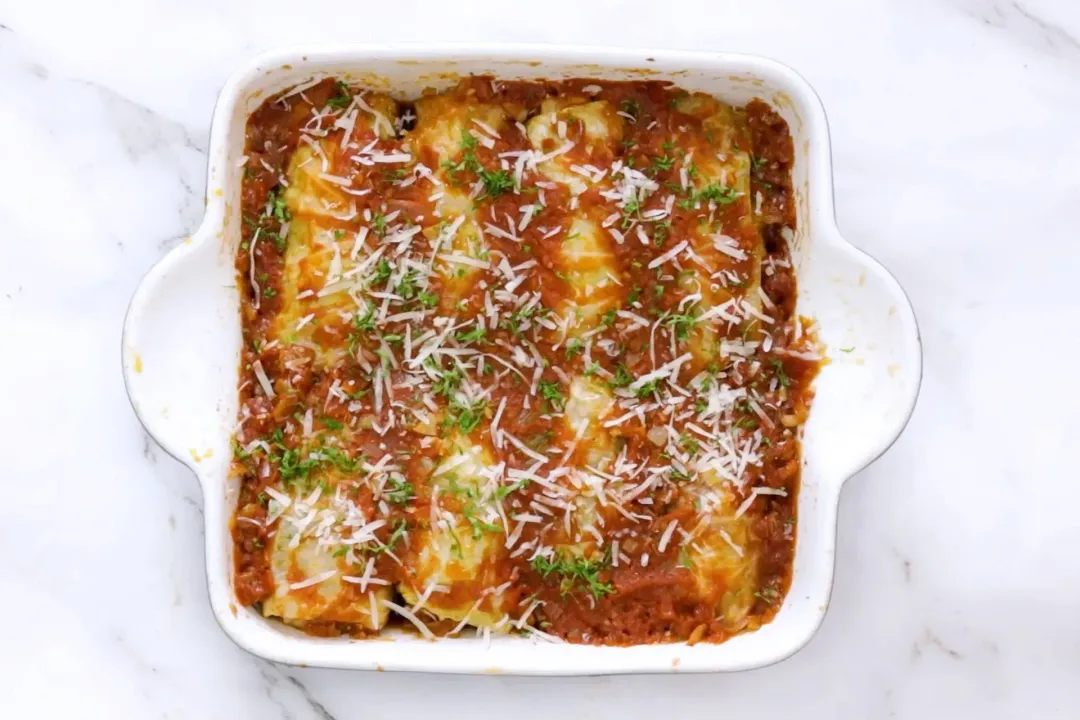 step 7 how to make stuffed cabbage rolls in oven