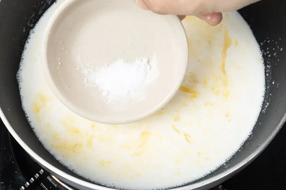 step 7 Make the white sauce lasagna