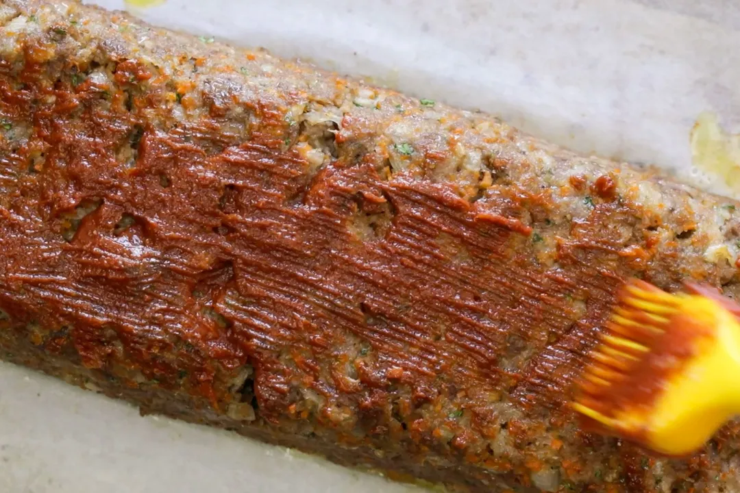  smear the glaze over the top of the meatloaf