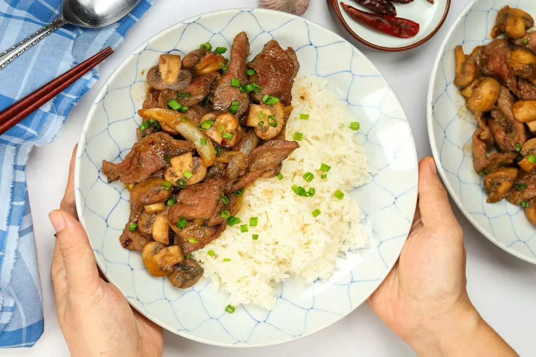 step 9 How to make beef and mushrooms