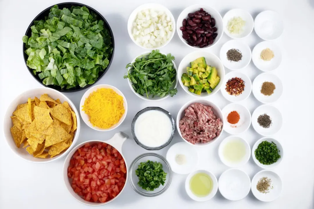 Healthy Taco Salad Recipe with Flavorful Ground Beef