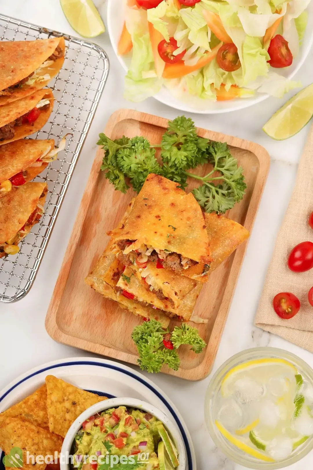what to serve with beef quesadillas