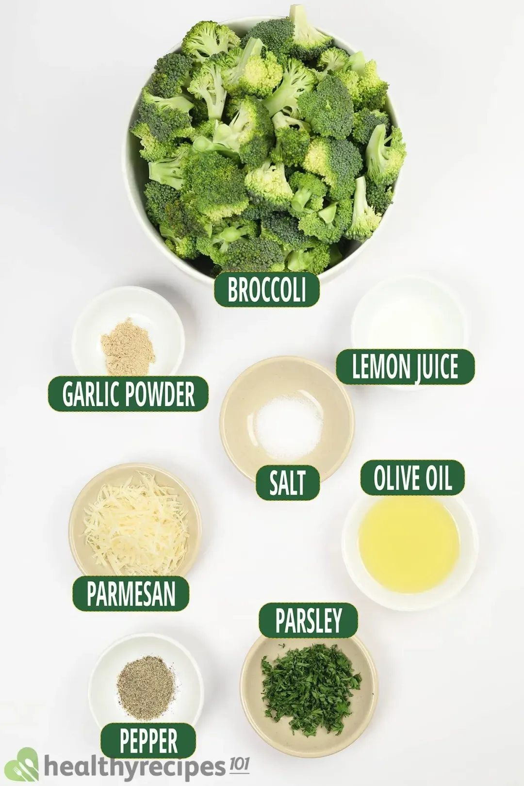 ingredients for Air Fryer Broccoli