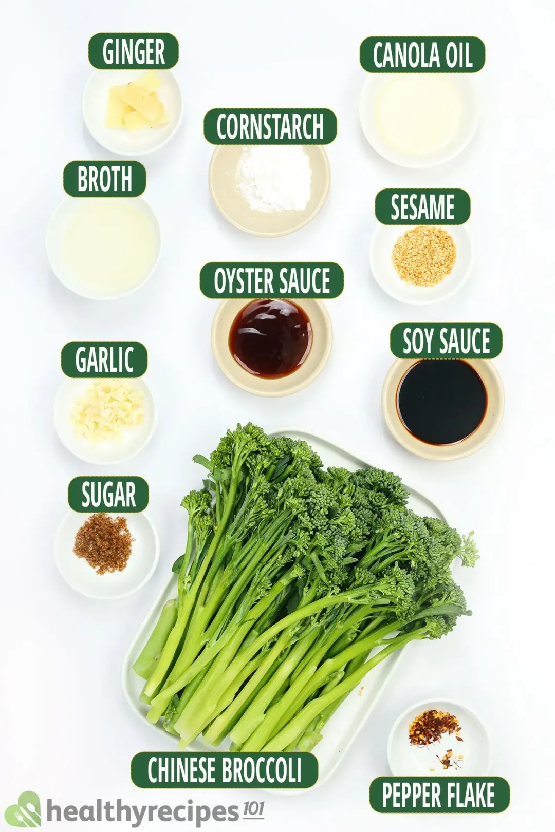 ingredients for chinese broccoli stir fry