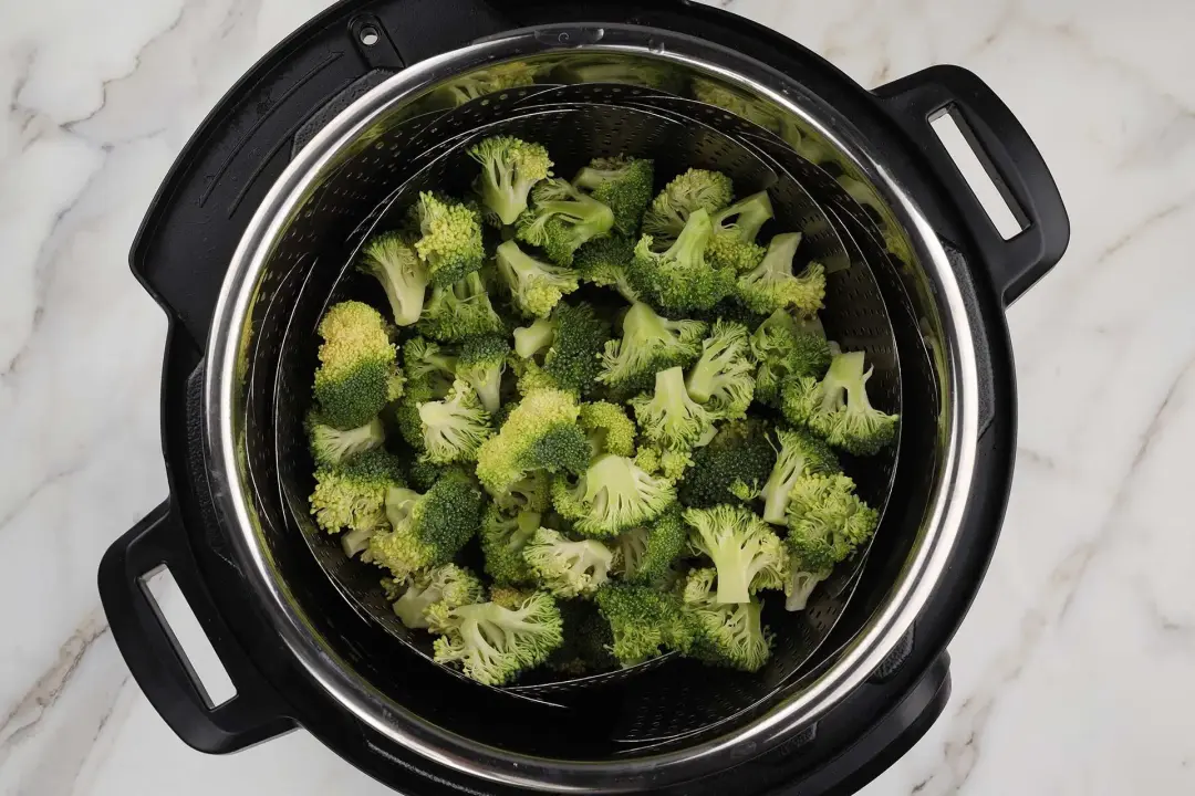 step 1 how to steam broccoli in an instant pot