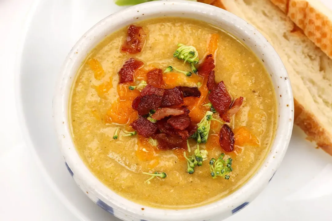 step 6 how to make broccoli cheddar soup in the instant pot