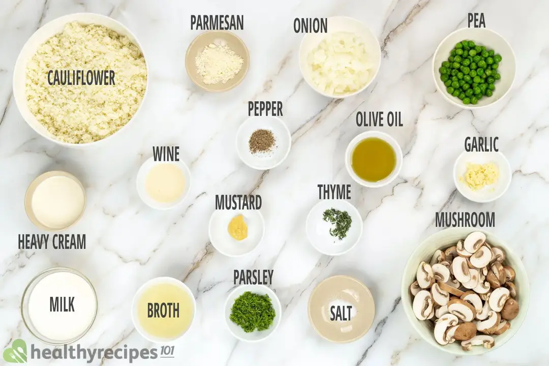 cauliflower risotto ingredients