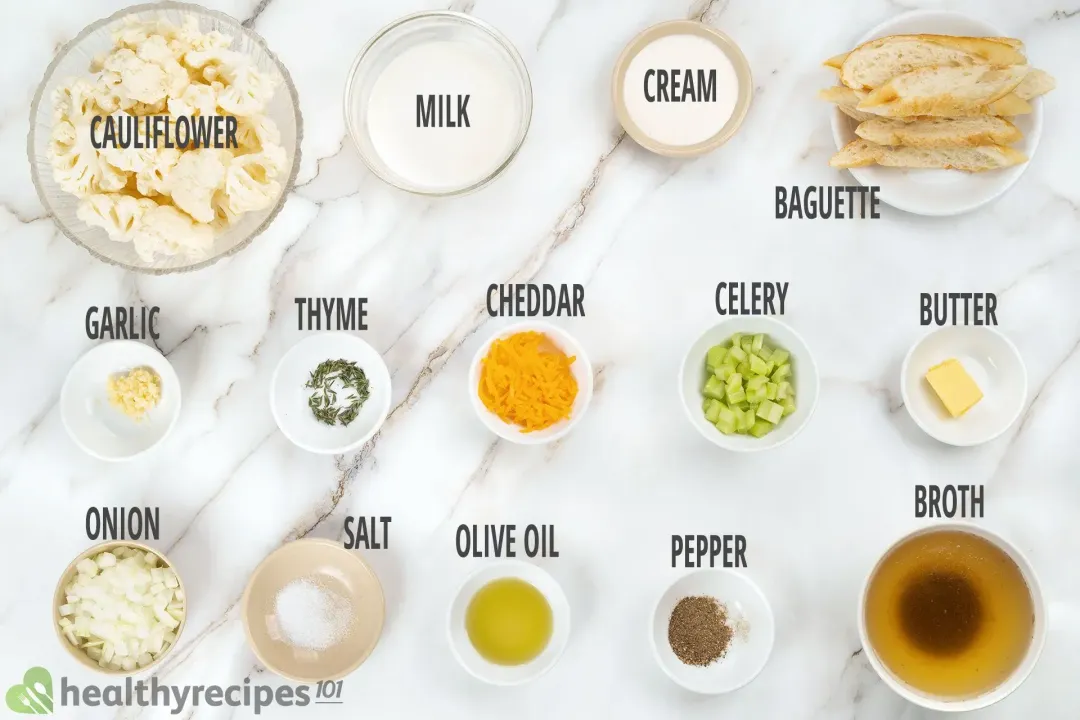 Cauliflower Soup Ingredients
