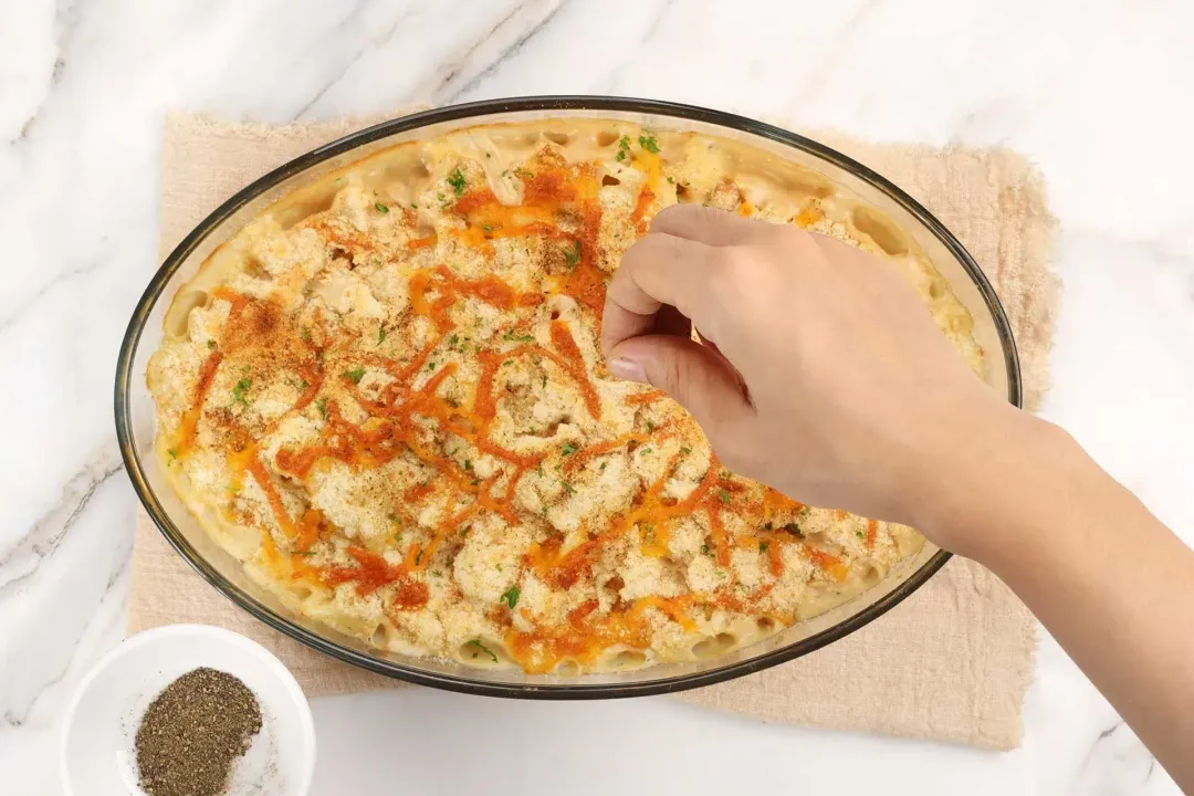 step 7 how to make cauliflower mac and cheese