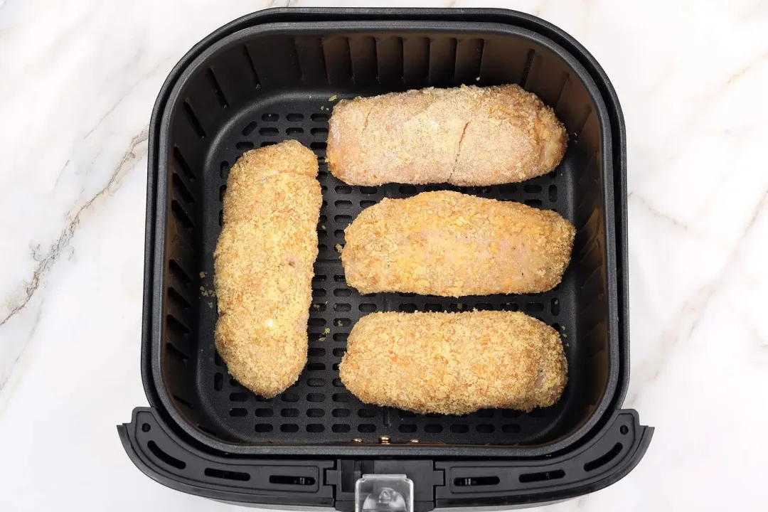 8 Air fry the chicken rolls at 340f for 20 minutes