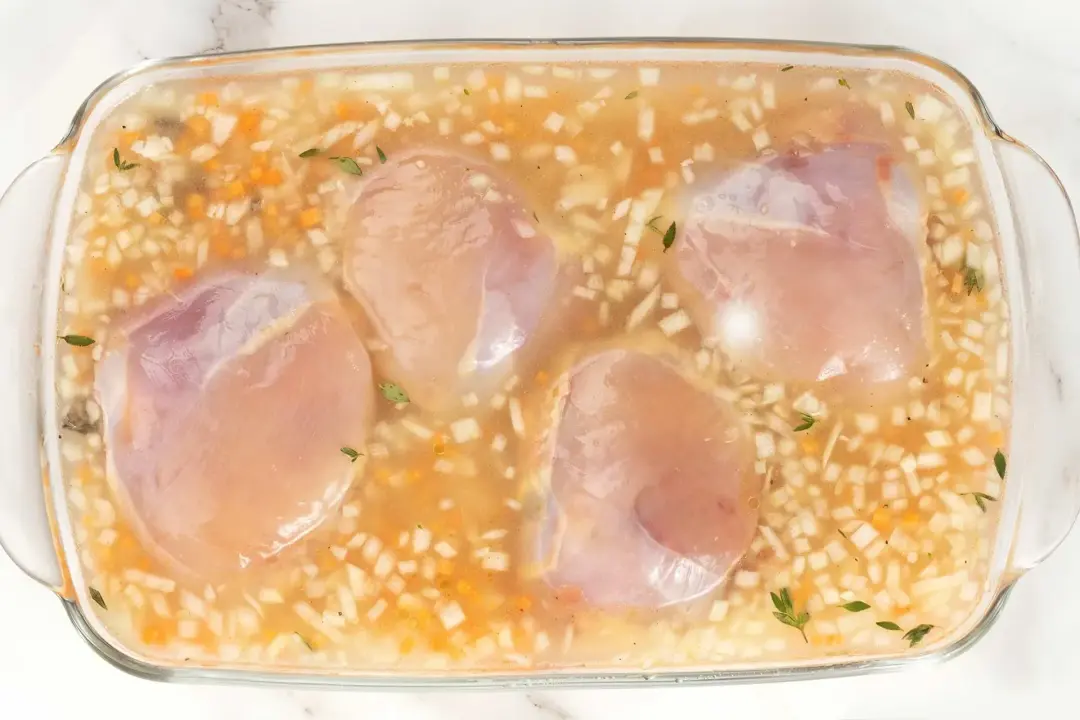 Add the filling to the casserole