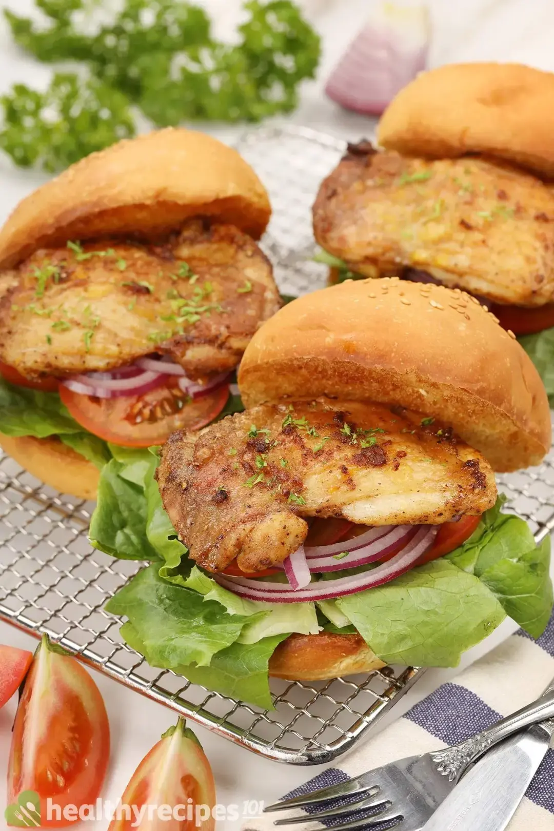 Air Fryer Chicken Burger Recipe