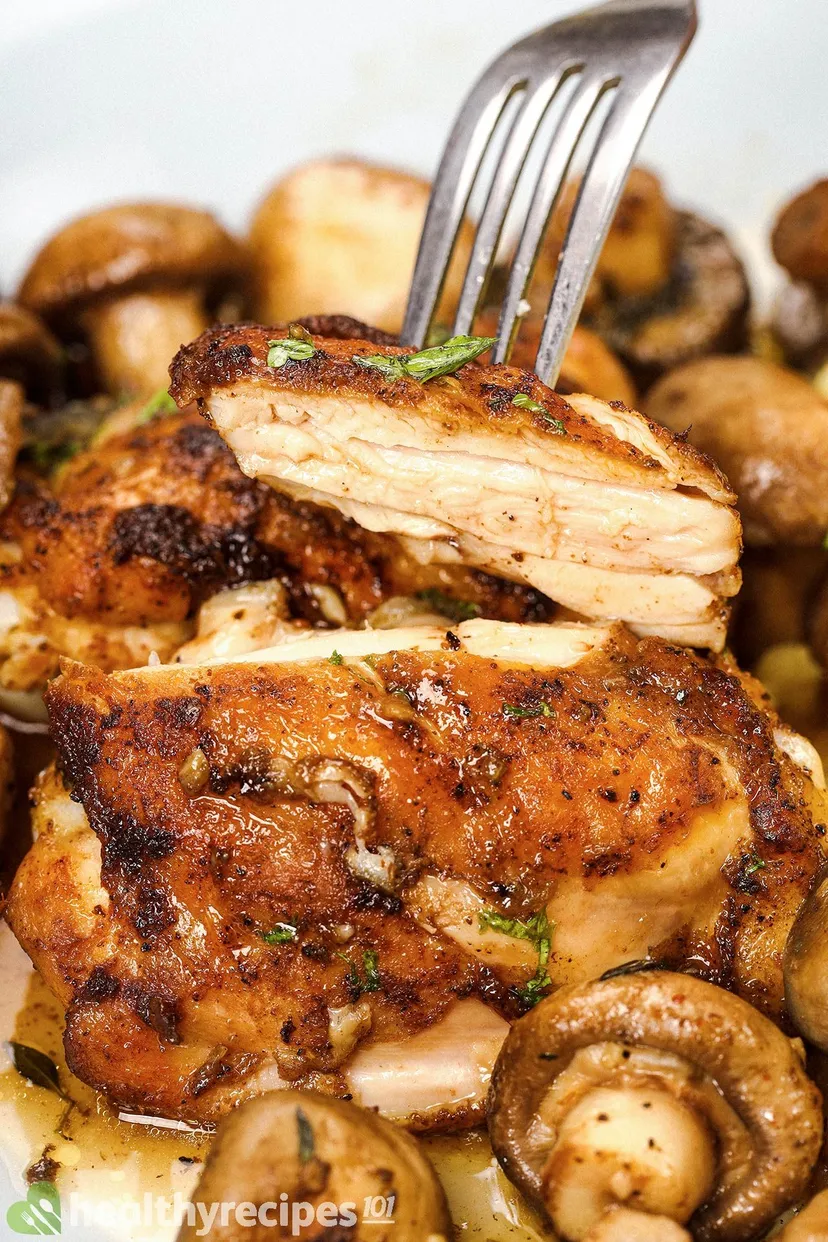 Chicken Thighs with Mushrooms Recipe Deliciously Savory!