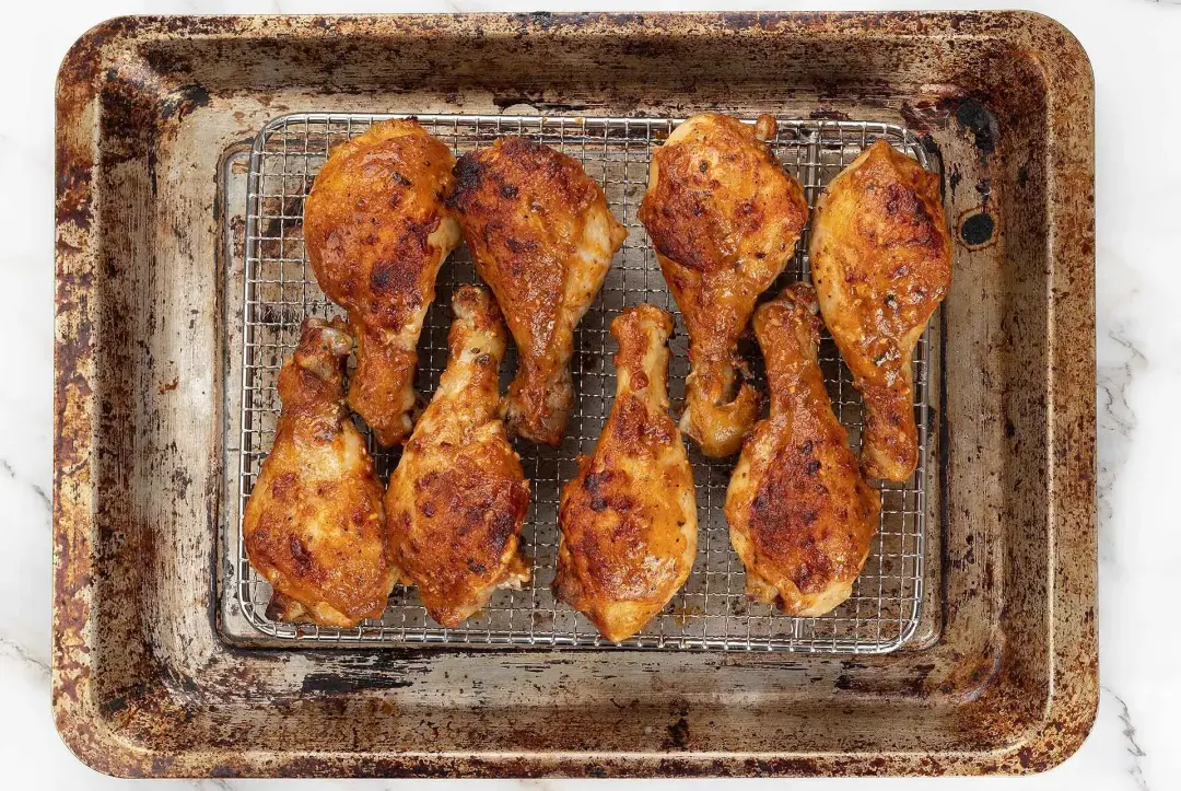 Bake chicken legs in the oven