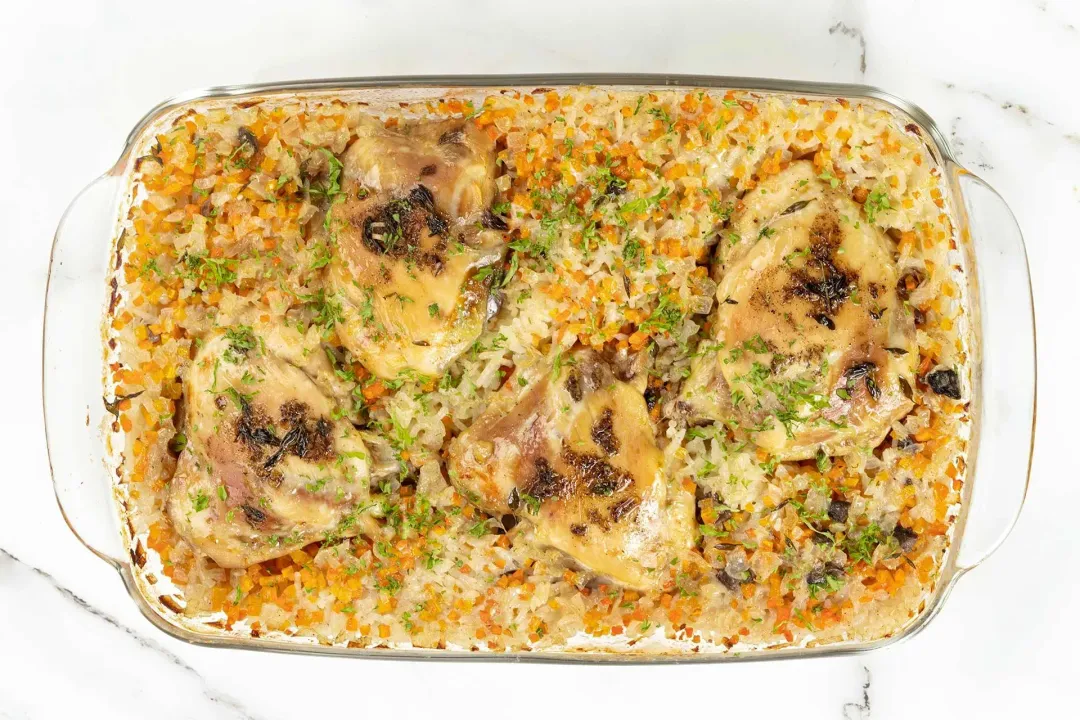 bake chicken and rice casserole 2