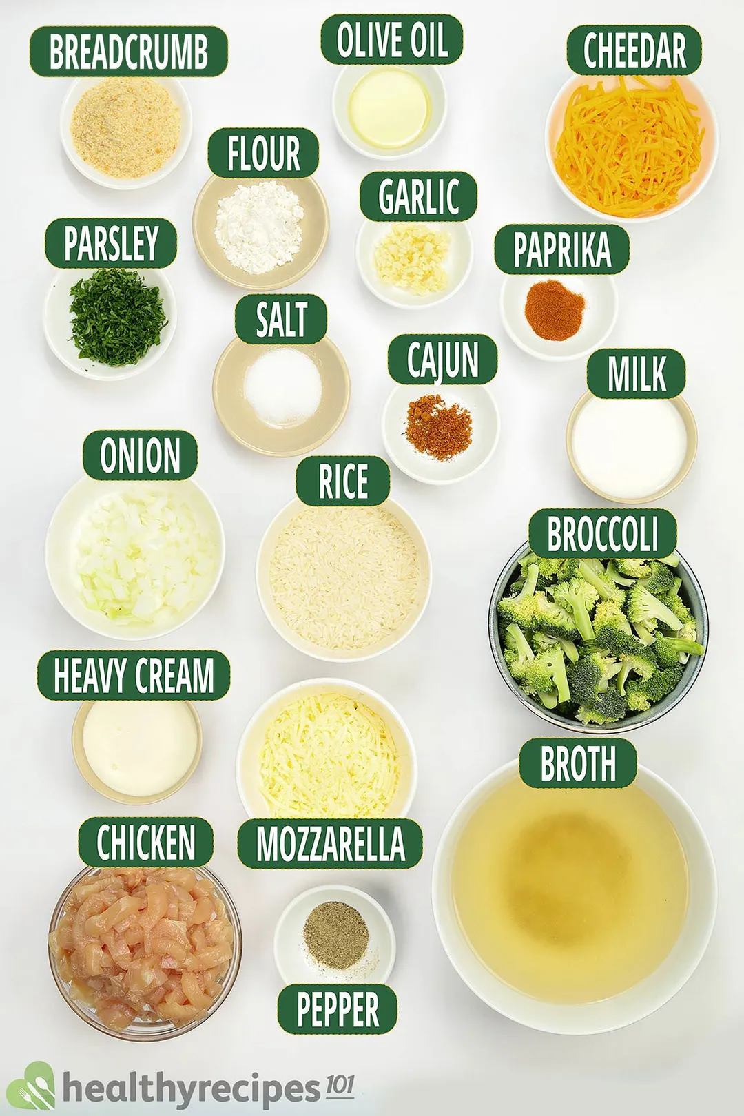 chicken broccoli rice casserole ingredients