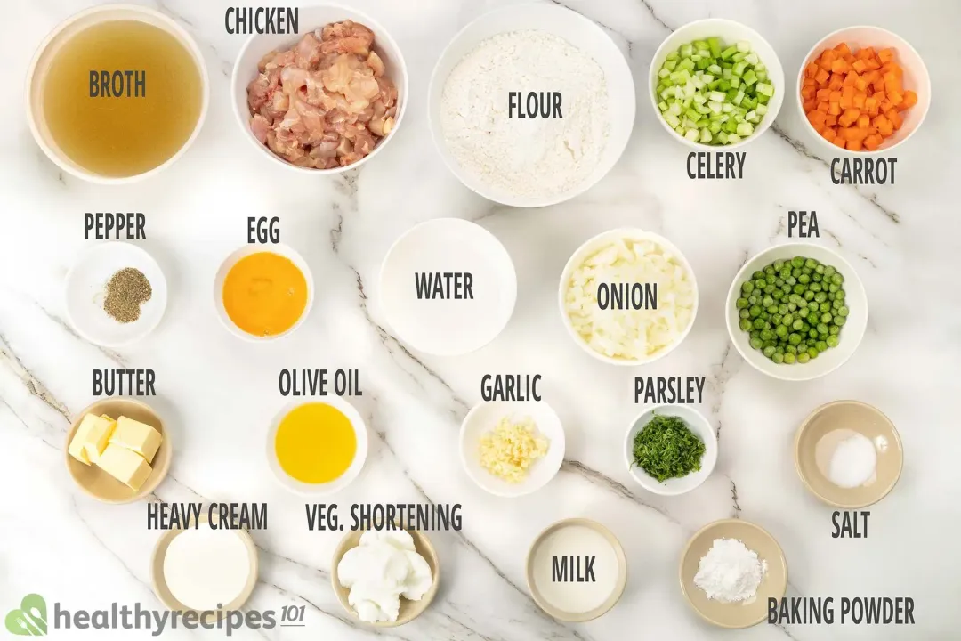 Chicken Pot Pie Ingredients