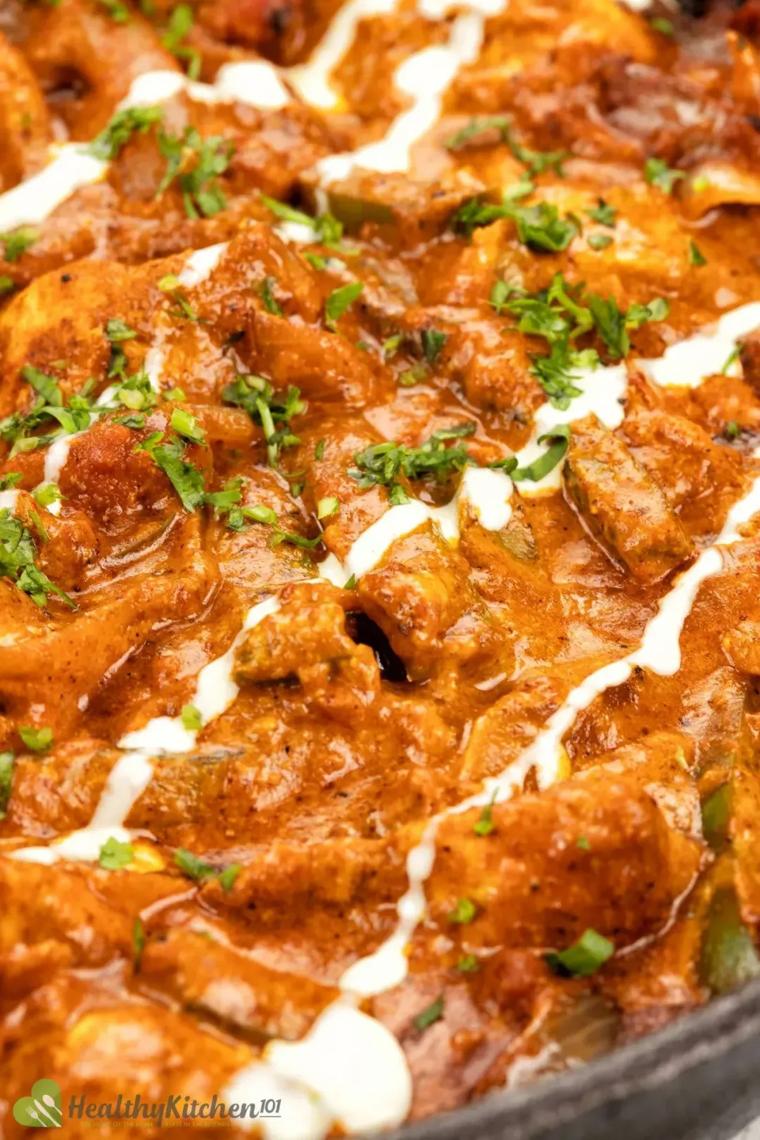 A close-up of Chicken Tikka Masala