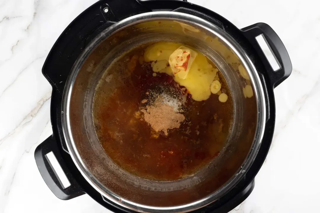 cook the sauce for instant pot chicken legs