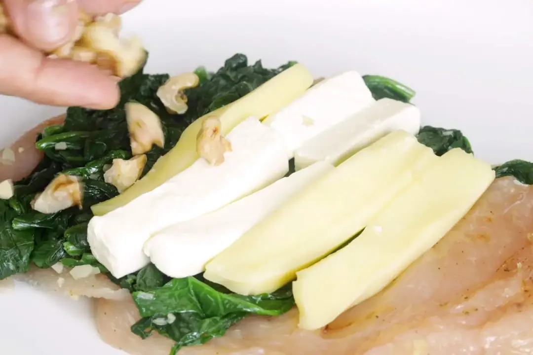 Fill the stuffed chicken breast
