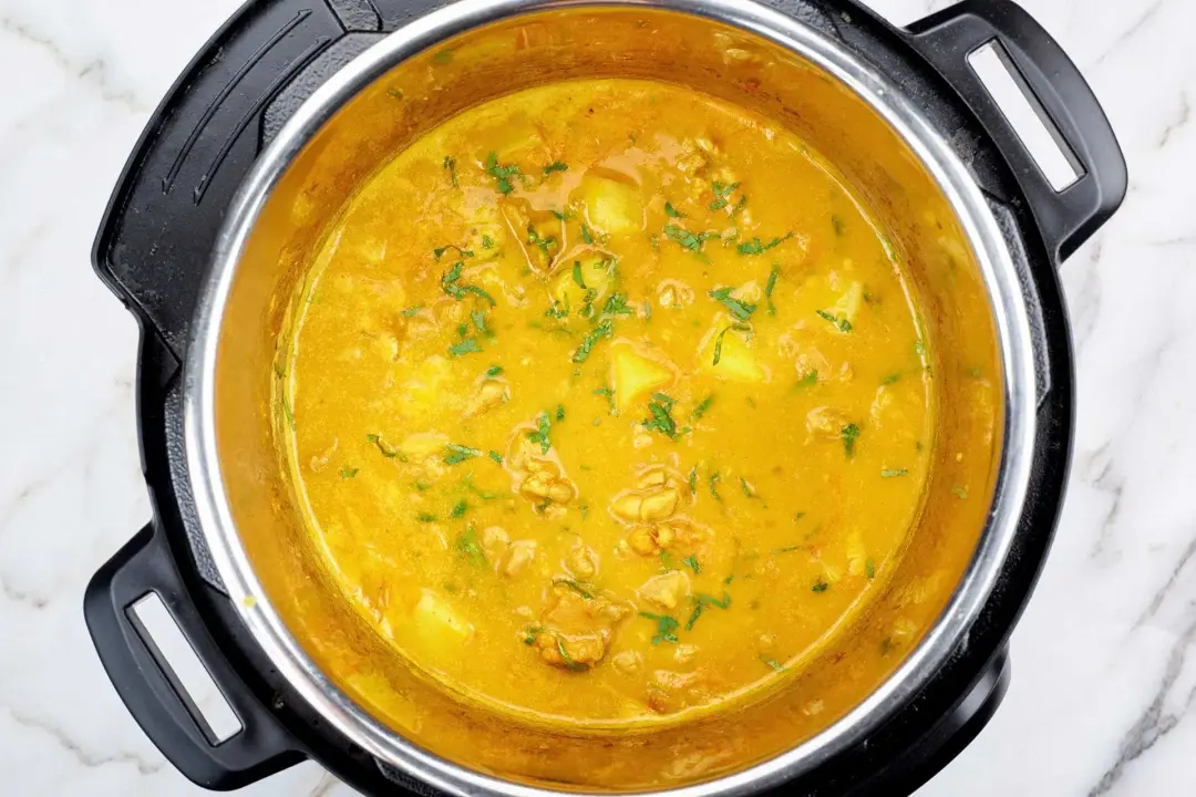Garnish instant pot curry