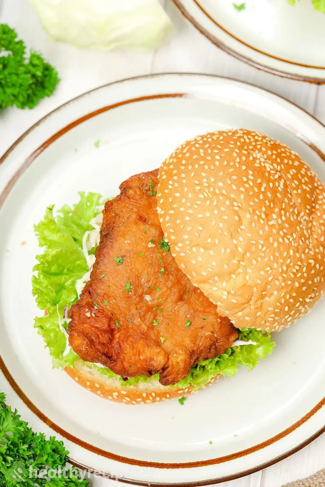 Homemade chicken burger recipe