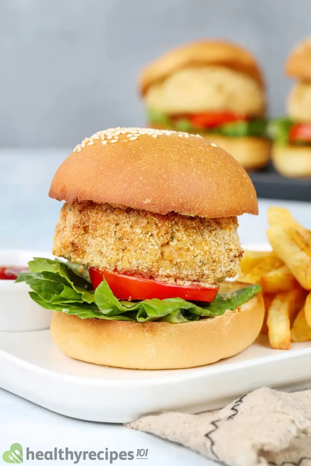 homemade chicken patties in an air fryer